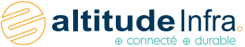 Logo altitude infra + connecté et + durable
